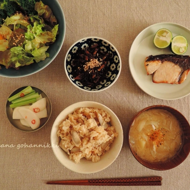 ごぼうの炊き込みご飯。