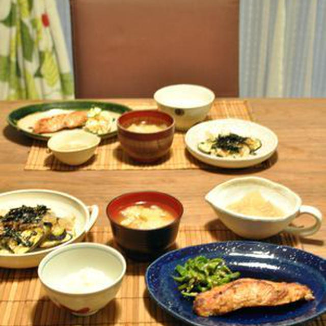 サーモンの醤油麹漬け焼き