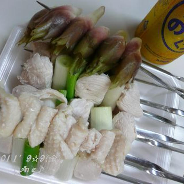 鶏胸肉☆ねぎま！！
