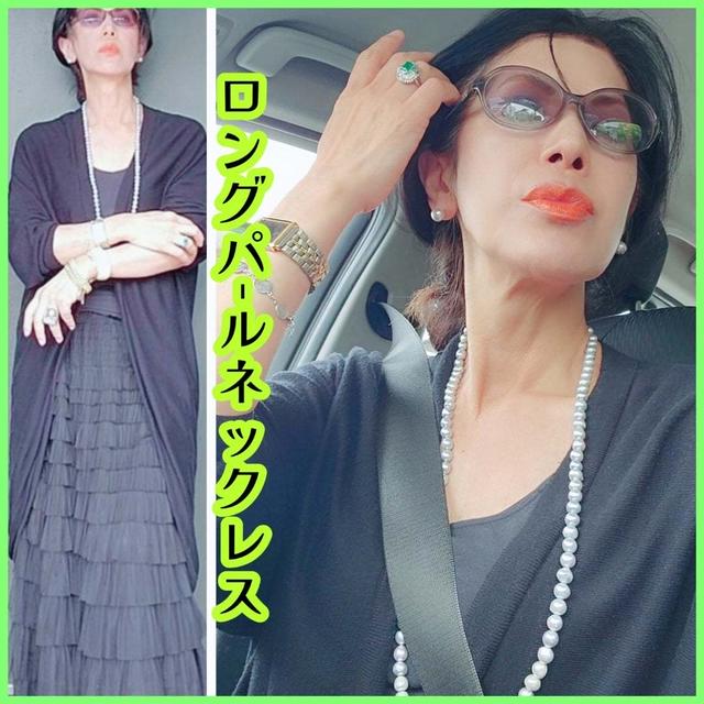 ロングパールネックレス　虫に刺されて…ずっとポリポリ