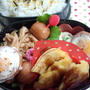 豚肉の和風ケチャップ炒め＆プチお好み焼きのお弁当