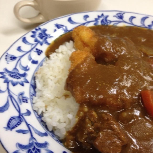 海老カツカレー♪