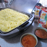 ホットプレートでつけスパゲティ