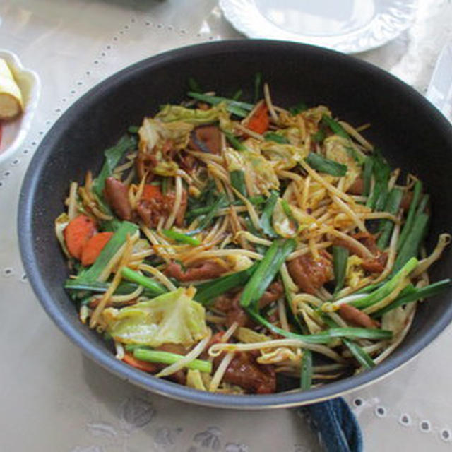 こてっちゃんと野菜の炒め物もの★★★