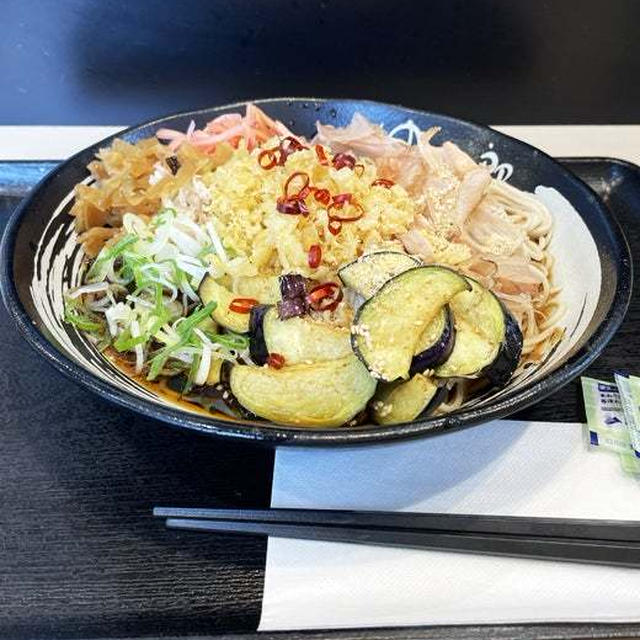 冷し薬味そばの大盛を啜る（番外編）〜ゆで太郎〜