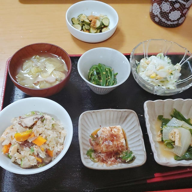 ”鯖ご飯”は食べやすいかな？な晩ごはん