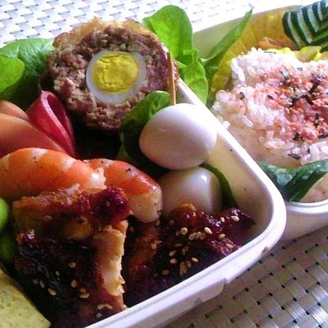 想いを込めた桜弁当