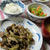 月曜の晩ごはん、茄子Ｂ定食！茄子と豚肉の甘辛味噌炒め。