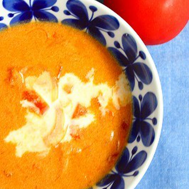簡単豆乳トマトスープ