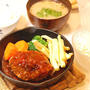 ６５７円＊お店みたい♡鉄板デミハンバーグ定食