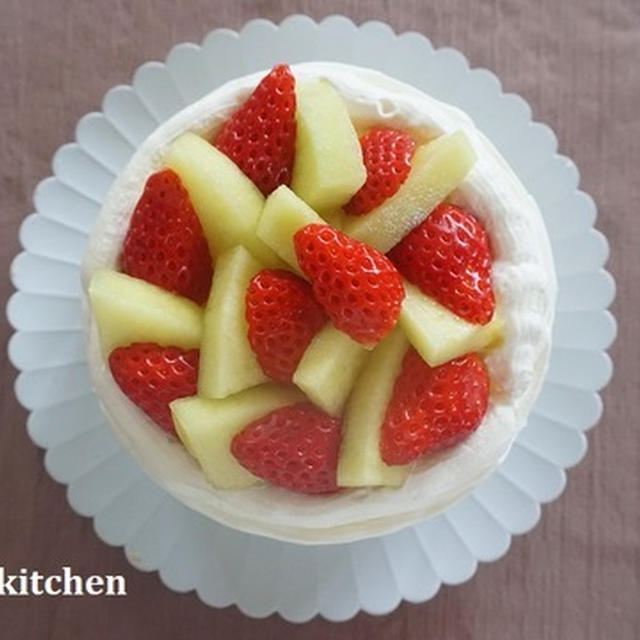 クリスマスのケーキ作り