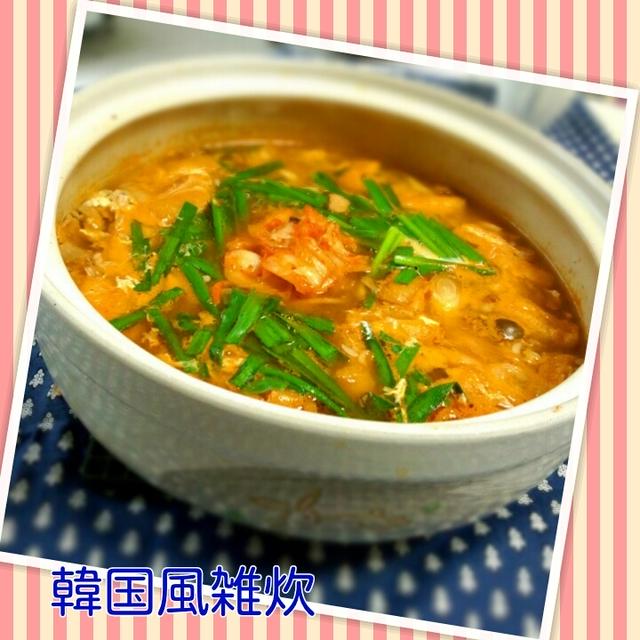 韓国風雑炊♪　料理