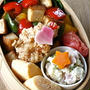 ■　厚揚げと赤黄緑ピーマンのスイチリ丼弁当　■