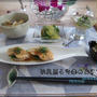 鶏むね肉の真空調理と焼長芋　～ラー油ポン酢で～