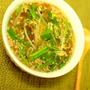 もやしとニラの中華風スープ