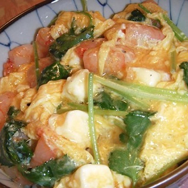 海老とチーズのとろとろ丼