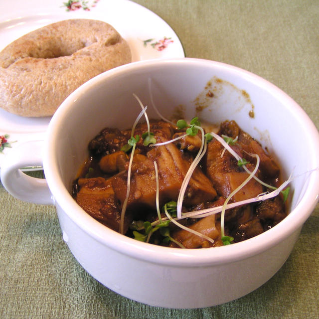 車麩と夏野菜のトロトロ味噌カレー