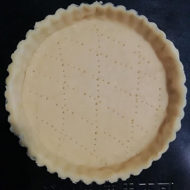 約束のタルトを必死に手作り。