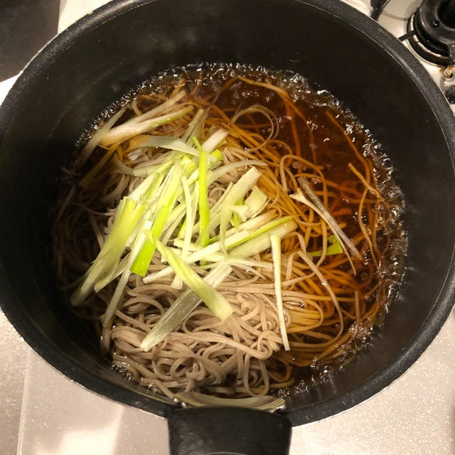 受験生の夜食です「かけそば」