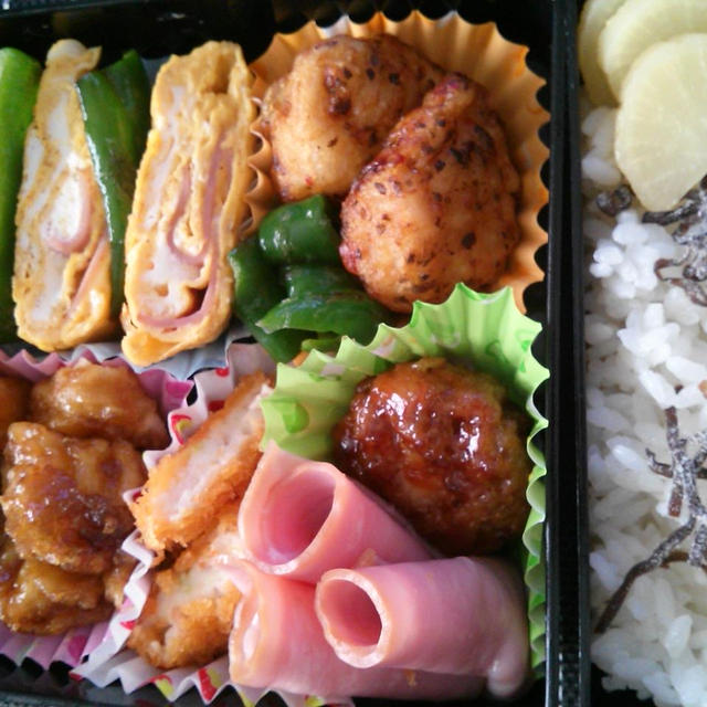 父ちゃん弁当＆なーちんの似顔絵
