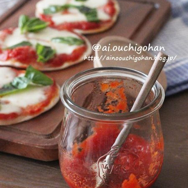 自家製トマトソースで本格手のひらマルゲリータピザ♡と失敗した理由も…