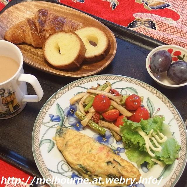 週末朝ごはん♪　-AUX BACCHANALES　の　パン-