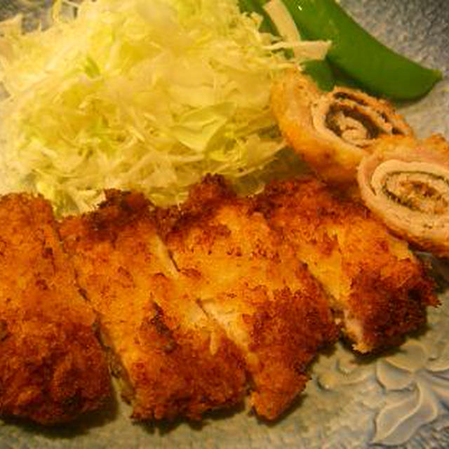 学校で食べ損ねた豚かつを家で！