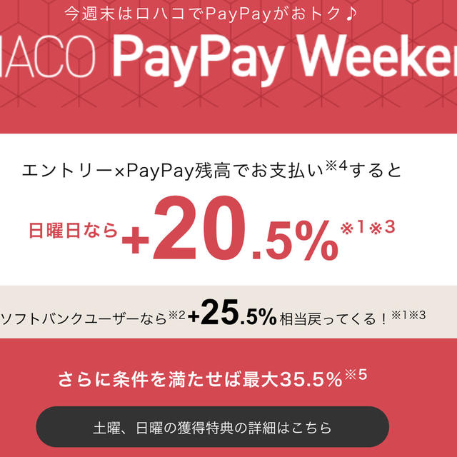 LOHACOでPayPay支払最大20.5％還元　本日1/16迄　無印良品やカルディなど色々