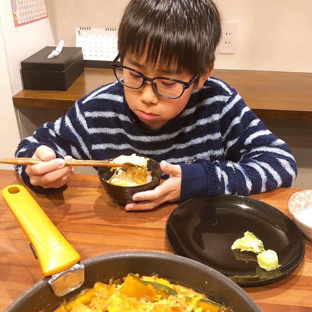 入試前日はカツ煮です！