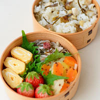 ４月１４日　火曜日　もずくと大根の桜和え＆鶏と菊芋の炊き込みご飯