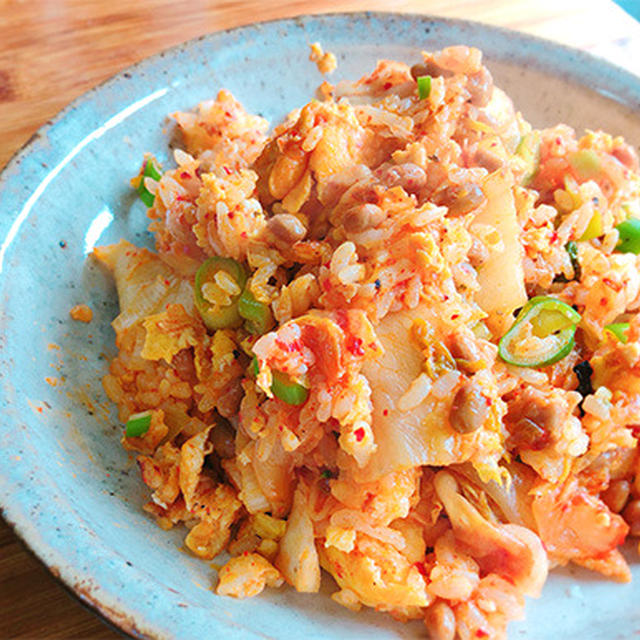 キムチ納豆チャーハン