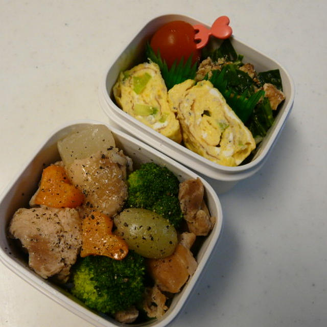 お弁当（鶏もも＆大根のバター醤油煮・黒胡椒風味）