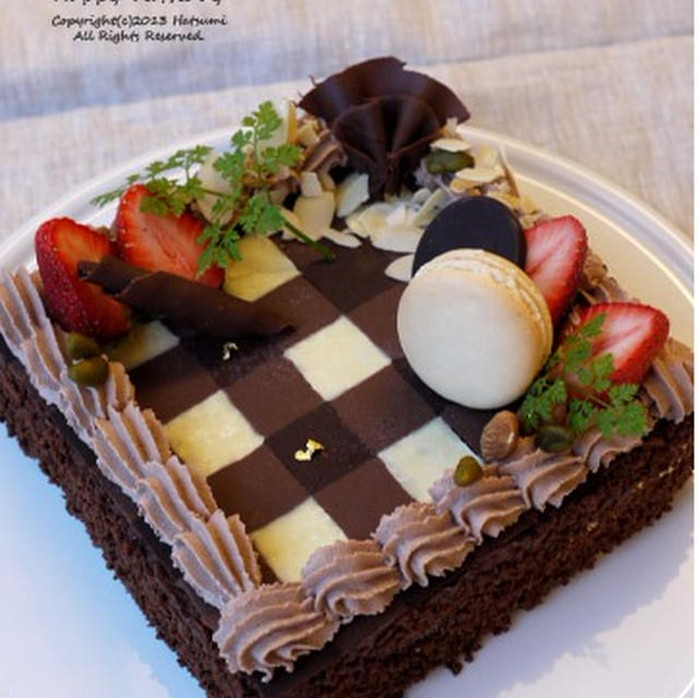 チョコムースケーキでパーティ