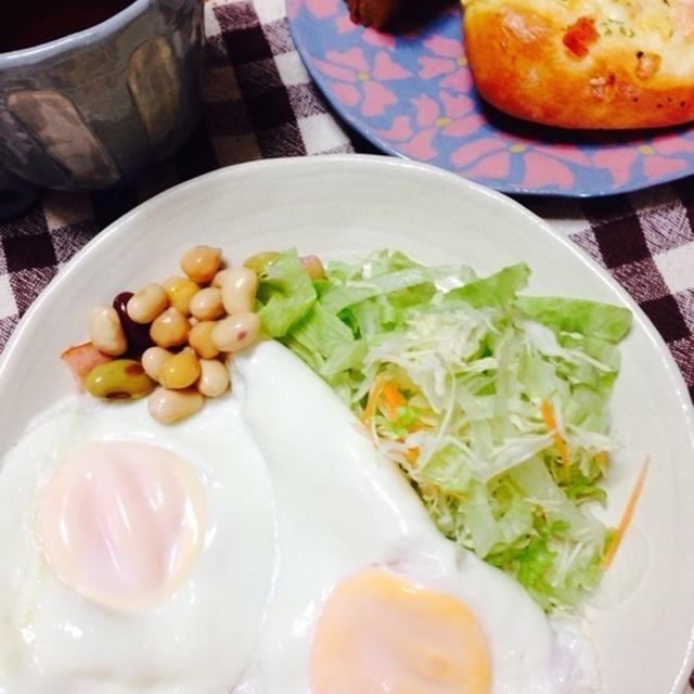 今朝の朝ごはん☆だらだら〜っとお任せしてます
