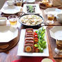 ベーコン巻きのミートローフ（レシピ）。みんなで晩ごはん。