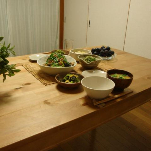 小茄子と豚肉の醤油炒め