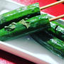 豪快に食べよう！キュウリの浅漬け大葉風味