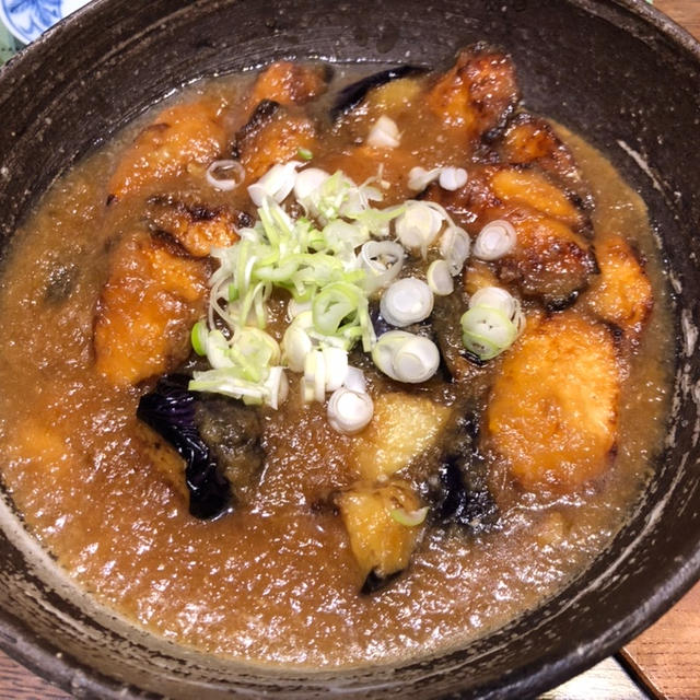 揚げ茄子とシイラのおろし煮