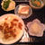 なめこうどんと野菜のおかず