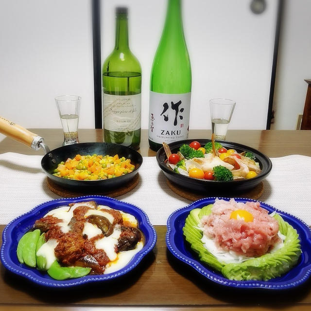 【家飲み/日本酒】 作 恵乃智 純米吟醸 / ソガペールエフィス イリヤソントン * カサゴのアクアパッツァ