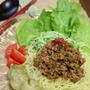 夏野菜とジャージャー麺。