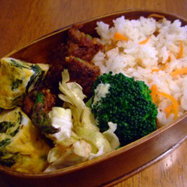 にんじんとかつおふりかけの混ぜご飯★弁当