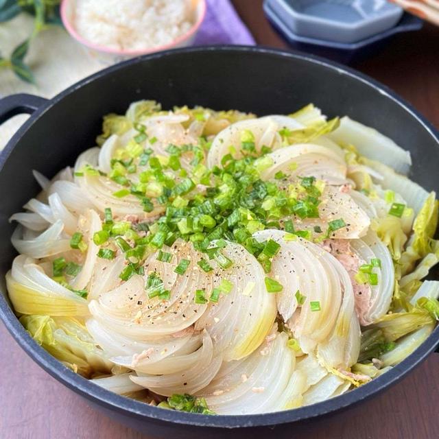 ほったらかしですぐにできる☆白菜と玉ねぎのウマウマネギポン