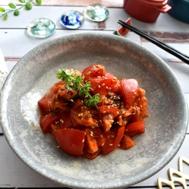 ちょこっとイタリアンなトマトキムチ　くらしのアンテナに掲載です！