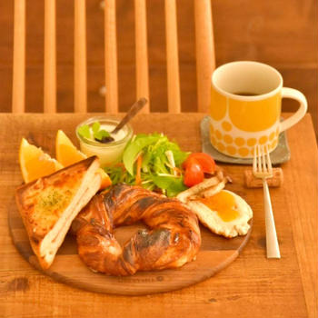 お店のパンでワンプレートブランチ