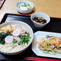 ”小田巻蒸し”と”アジの南蛮漬け”の晩ごはん