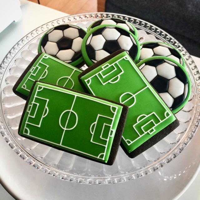 SOCCER!サッカーのアイシングクッキー☆ by ワカナさん | レシピブログ - 料理ブログのレシピ満載！