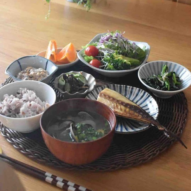 ちょこちょこおかずの朝ごはん