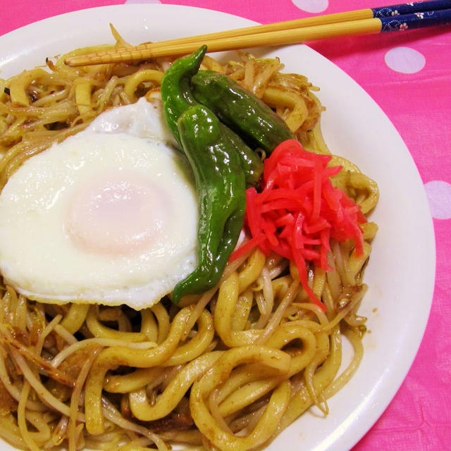 ［ずぼら料理］包丁いらず！！肉いらず！！コク旨焼きうどん／オホーツクシマリス公園