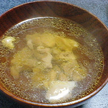 「地鶏のお吸い物」